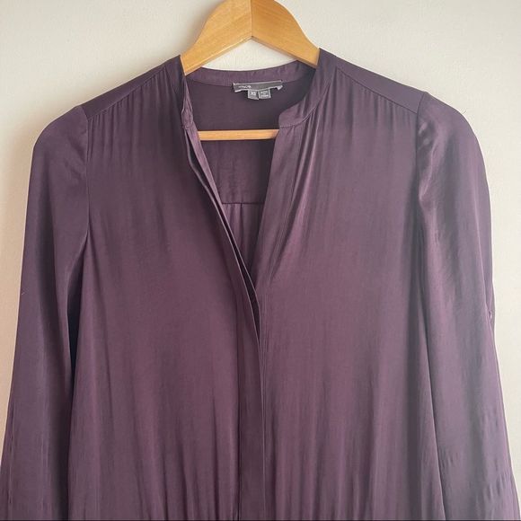 Vince Purple Midi Dress - Picture 3 of 9